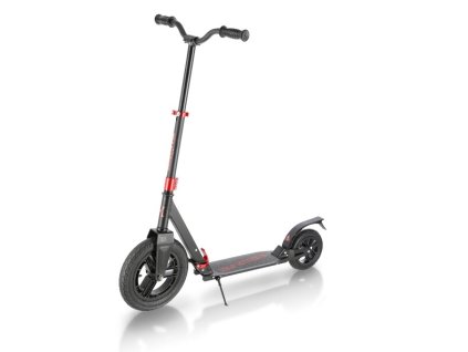 Kolobežka s pogumovanými kolesami Nils Extreme HC300 červená