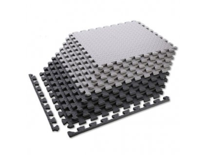 Ochranná puzzle podložka HMS MP12 svetlo sivá