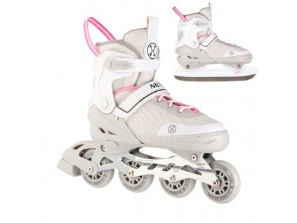 Korčule NILS EXTREME 2V1 NH18188A sivo-ružové