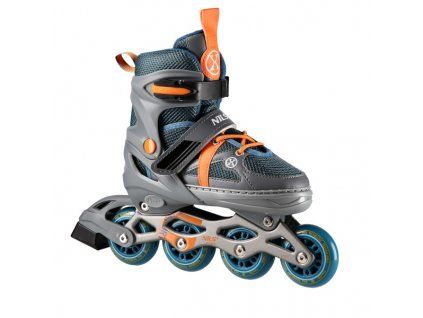 Kolieskové korčule Nils Extreme NJ1828A sivo-oranžové