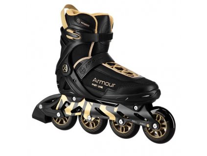 Kolieskové korčule Nils Extreme NA22151 ARMOUR čierna-zlatá