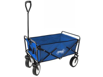 Skladací vozík Garden Line 116  x 54 x 90 cm modrý