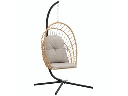 Skladacie závesné kreslo Garden Line Eris hnedé