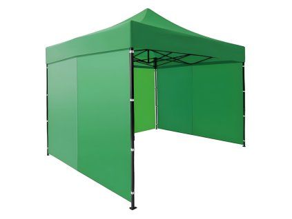 Záhradný nožnicový stan MultiGarden 3x3 m s bočnými stenami zelený
