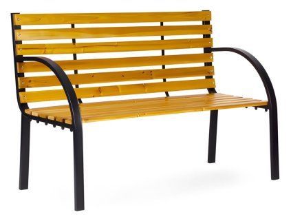 Drevená záhradná lavička s operadlom MultiGarden 122x57 cm