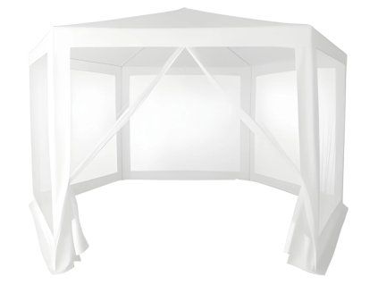 Záhradný hexagonálny stan MultiGarden s moskytiérou biely