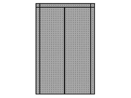 Sieťka proti hmyzu Garden Line 80/90/100 x 210/220 cm na dvere - šedá