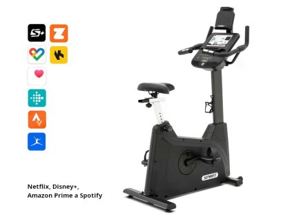 Rotoped Spirit Fitness XBU55 ENT Black konektivita a kompatibilita