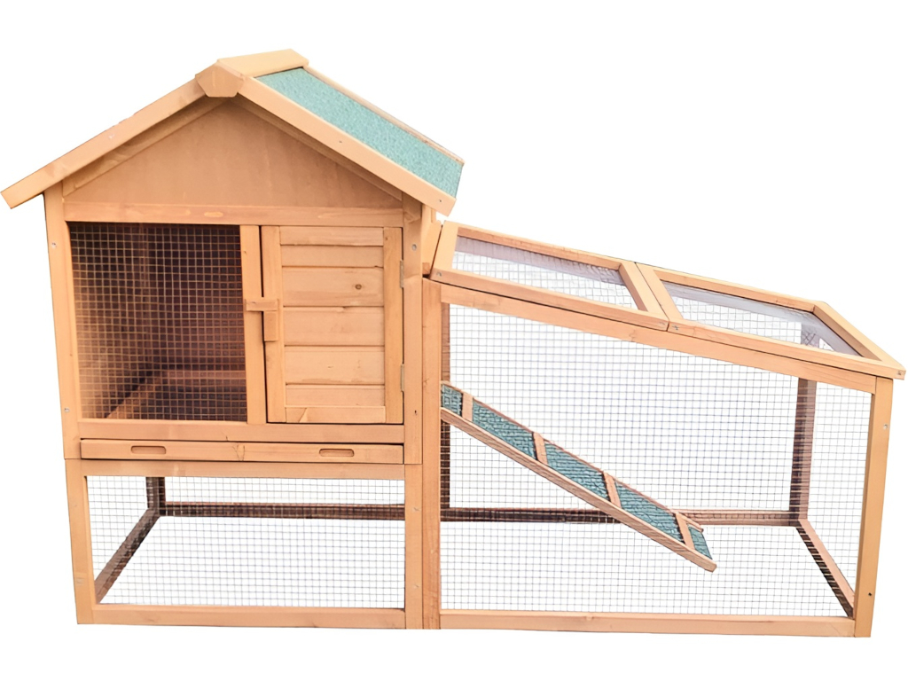 Agrofortel Drevená králikáreň ZANZIBAR, 144x63,5x96,5 cmm