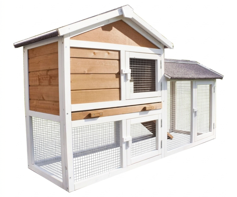 Agrofortel Drevená králikáreň alebo kurník HOFSTADT, 146x50x86 cm