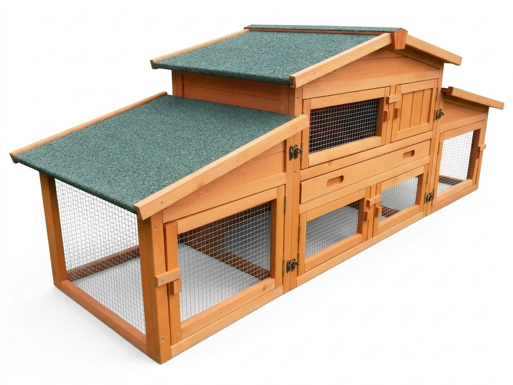 Agrofortel Drevená králíkáreň Prachatice 180 x 62 x 72 cm