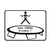 15867 6 trampolina duvlan 244 cm ochranna siet