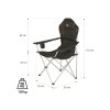 Skladacie kreslo Nils Camp NC3080 čierne 07