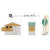 Kurník Agrofortel Linec XXL mobil pre 4-6 sliepok rozmery