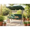 Záhradná hojdačka Garden Line 170 x 110 x 153 cm zelená na záhrade
