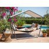 Záhradné lehátko so strieškou Garden Line 233 x 136 x 191 cm so strieškou v záhrade 01