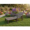 Záhradné lehátko so strieškou Garden Line 192 x 66 x 33 cm v záhrade 01