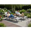 Záhradné lehátko Garden Line 195 x 63 x 90  cm v záhrade