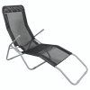 Záhradné lehátko Garden Line 137 x 58 x 94 cm čierne