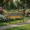 Drevená záhradná lavička MultiGarden 126 x 51 cm v záhrade 01