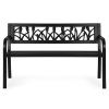 Záhradná lavička s ozdobným operadlom MultiGarden 120 x 50 cm 01