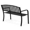 Kovová záhradná lavička MultiGarden 120 x 50 cm zozadu