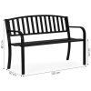 Kovová záhradná lavička MultiGarden 120 x 50 cm rozmery