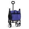 Ručný skladací vozík MultiGarden TC-005 modrý zložený