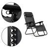 Záhradné lehátko MultiGarden ZRL009 čierne detaily