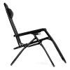 Záhradné lehátko MultiGarden ZRL009 čierne zboku