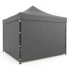 Záhradný nožnicový stan MultiGarden 3x3 m s bočnými stenami šedý 01