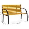 Drevená záhradná lavička s operadlom MultiGarden 122x57 cm rozmery