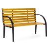 Drevená záhradná lavička s operadlom MultiGarden 122x57 cm