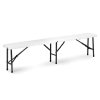 Skladací pivný set MultiGarden 180 cm biely - lavica