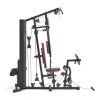 Posilňovacia veža Adidas Home Gym s leg pressom zboku s leg pressom