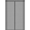 Sieťka proti hmyzu Garden Line 80/90/100 x 210/220 cm na dvere - šedá