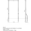 Vonkajšia hrazda Marbo Sport MO-Z1 s držiakom na vrece - rozmery